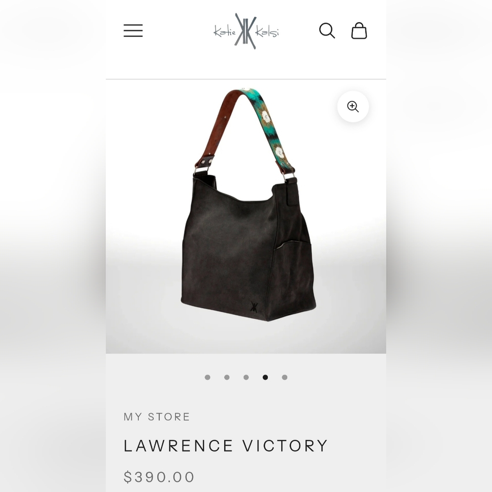 Katie Kalsi Black Shoulder Bag